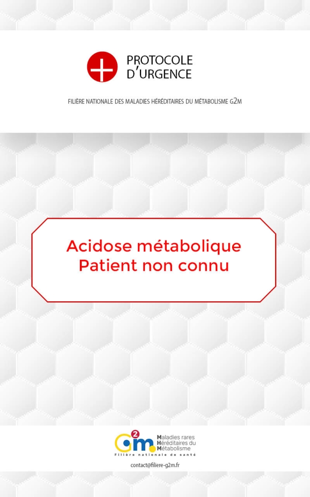 Protocole d'urgence - Acidose métabolique