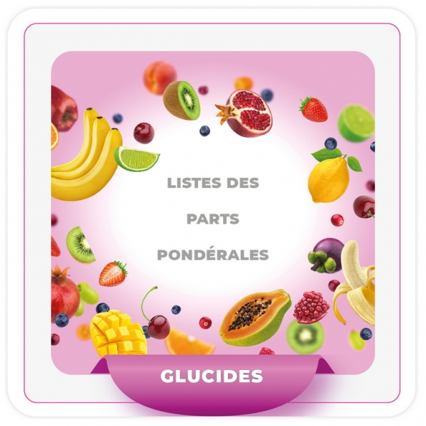 Consensus parts glucides fruits  - liste ordre croissant