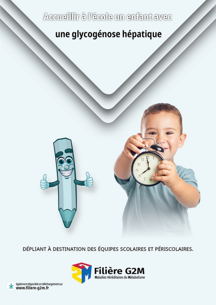 Dépliant intégration scolaire enfants atteints d’une glycogénose hépatique