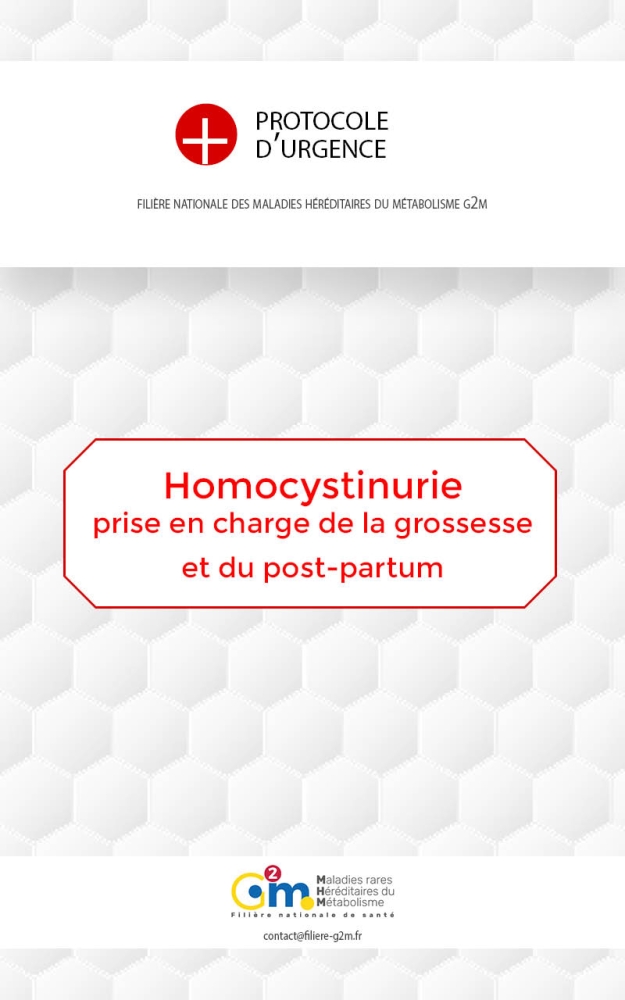 Protocole d'urgence - Homocystinurie-prise en charge grossesse