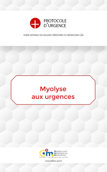 Protocole d'urgence - Myolyse aux urgences