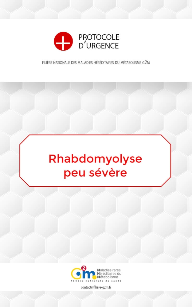 Protocole d'urgence - Rhabdomyolyse peu sévère chez un patient connu