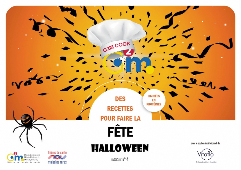G2m Cook menu Halloween : livret recettes limitées en protéines