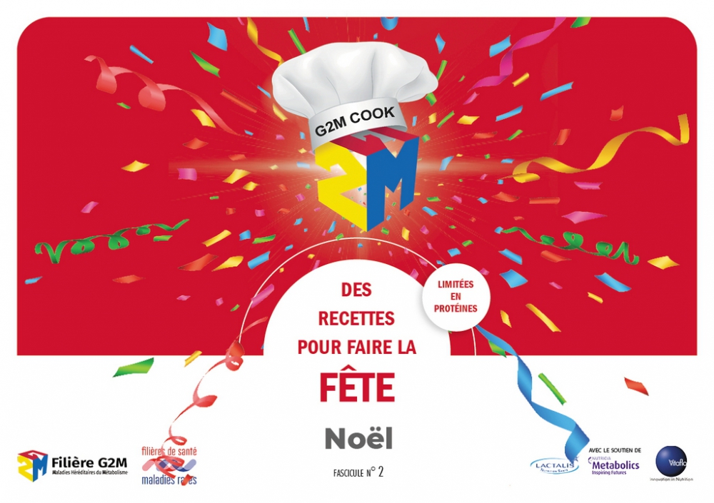 G2m Cook menu Noël : livret recettes limitées en protéines