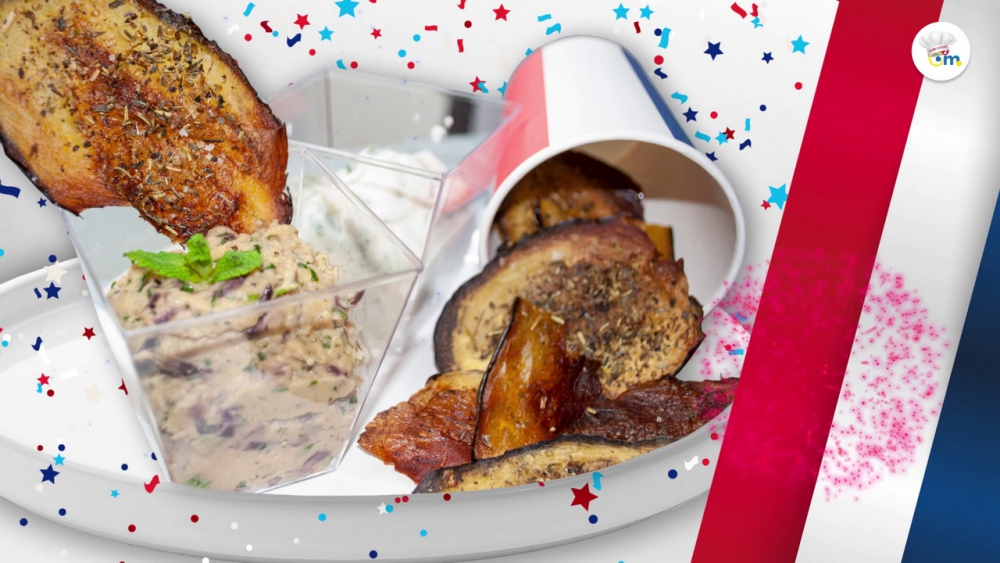 G2m Cook menu Fête Nationale - vidéo tapas d'aubergines