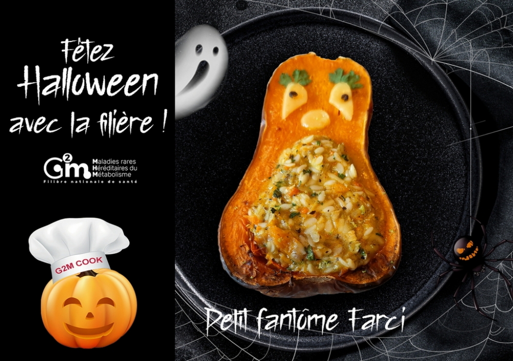 G2m Cook menu Halloween - vidéo Petit fantôme farci