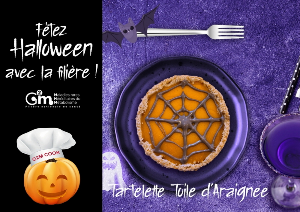 G2m Cook menu Halloween - vidéo Tartelette toile d'araignée