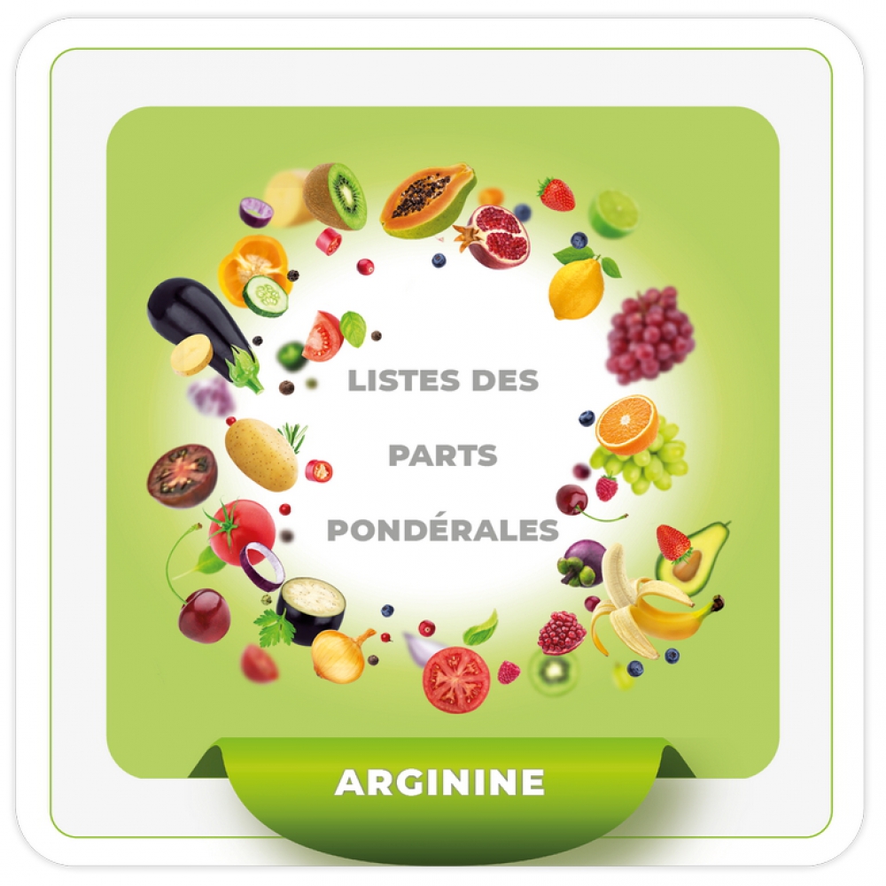 Consensus parts arginine - liste ordre alphabétique